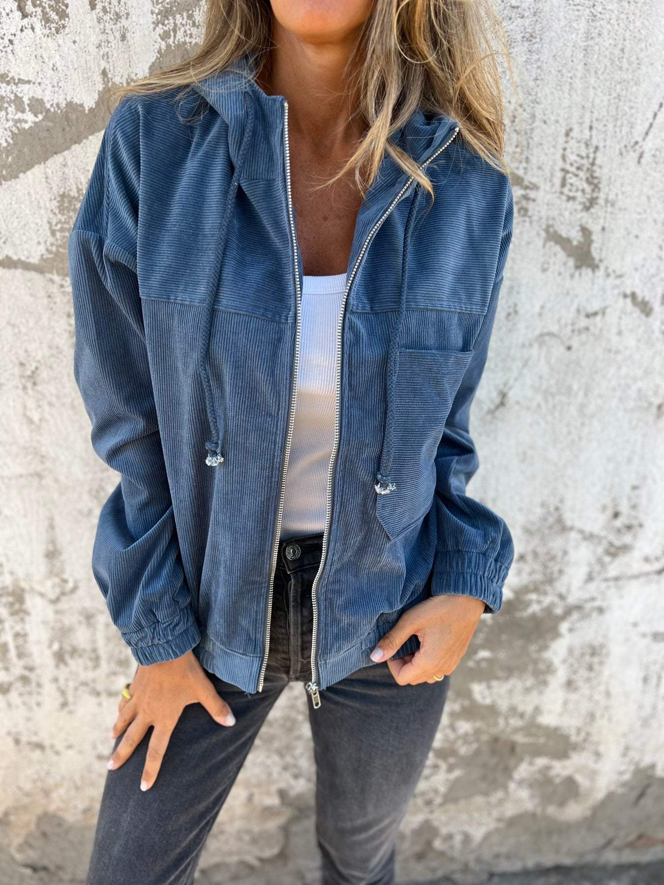 Ariellee™ - veste décontractée avec capuche et fermeture éclair