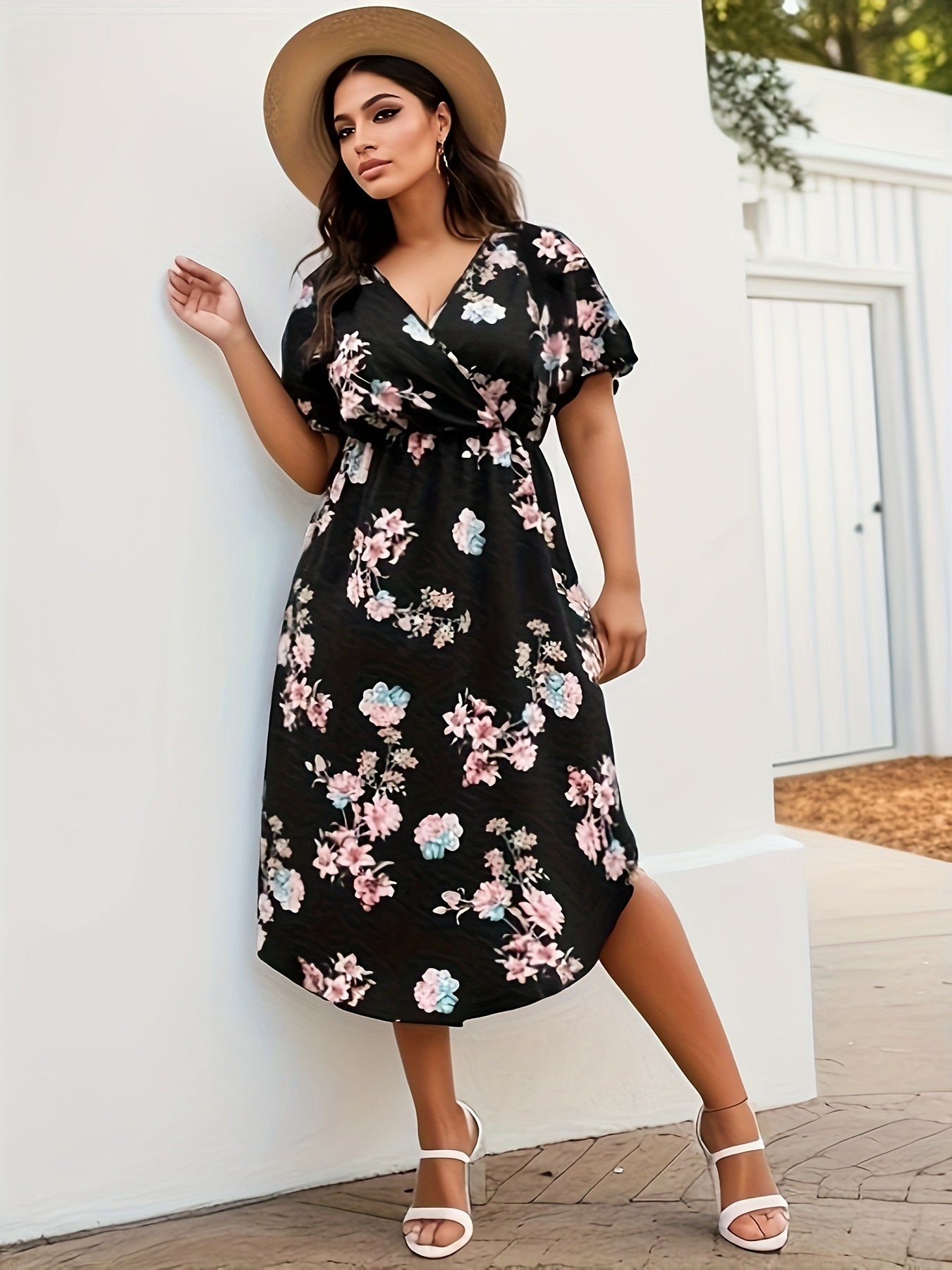 Louise | Robe Élégante avec Manches Papillon