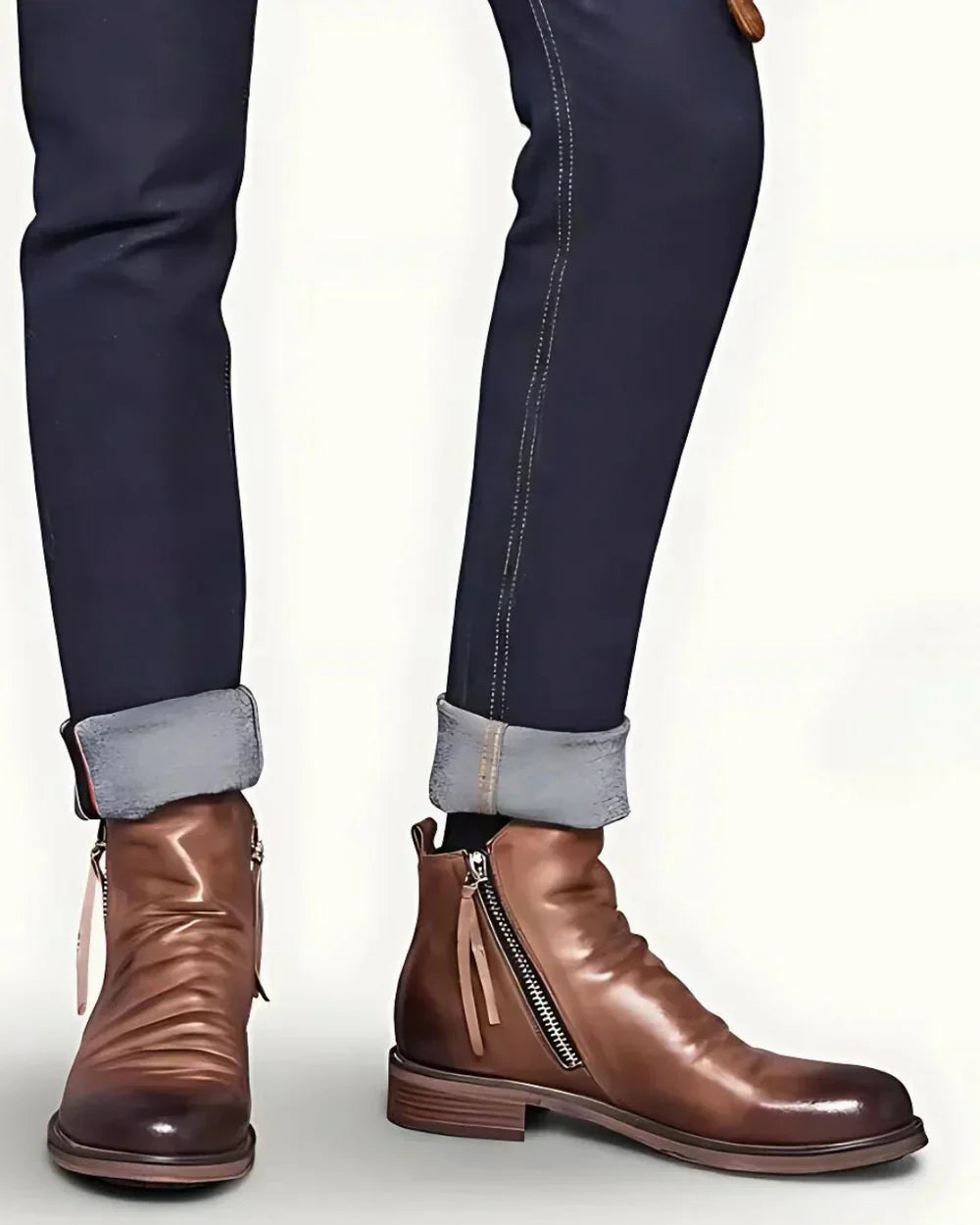Fabrice™ - Bottines met Fermeture Éclair Latérale
