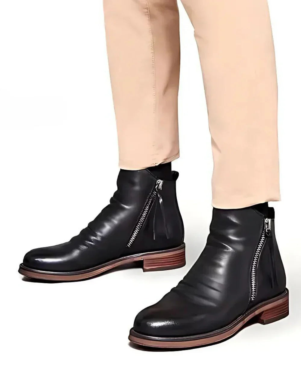 Fabrice™ - Bottines met Fermeture Éclair Latérale