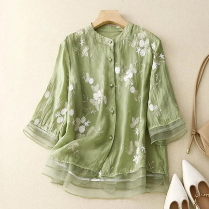 Laura™ | Blouse brodée