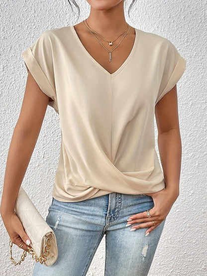 Lydia™ | T-shirt décontracté avec col en V