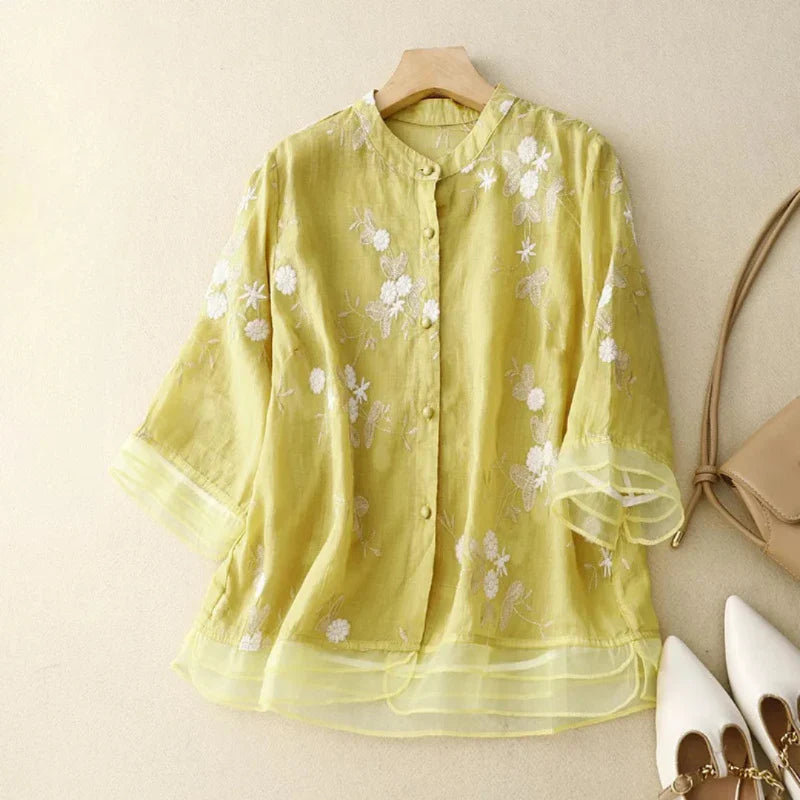 Laura™ | Blouse brodée