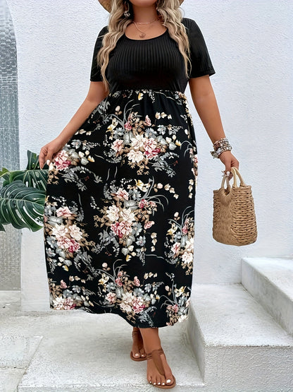 France | Robe Élégante Grande Taille Fleuri