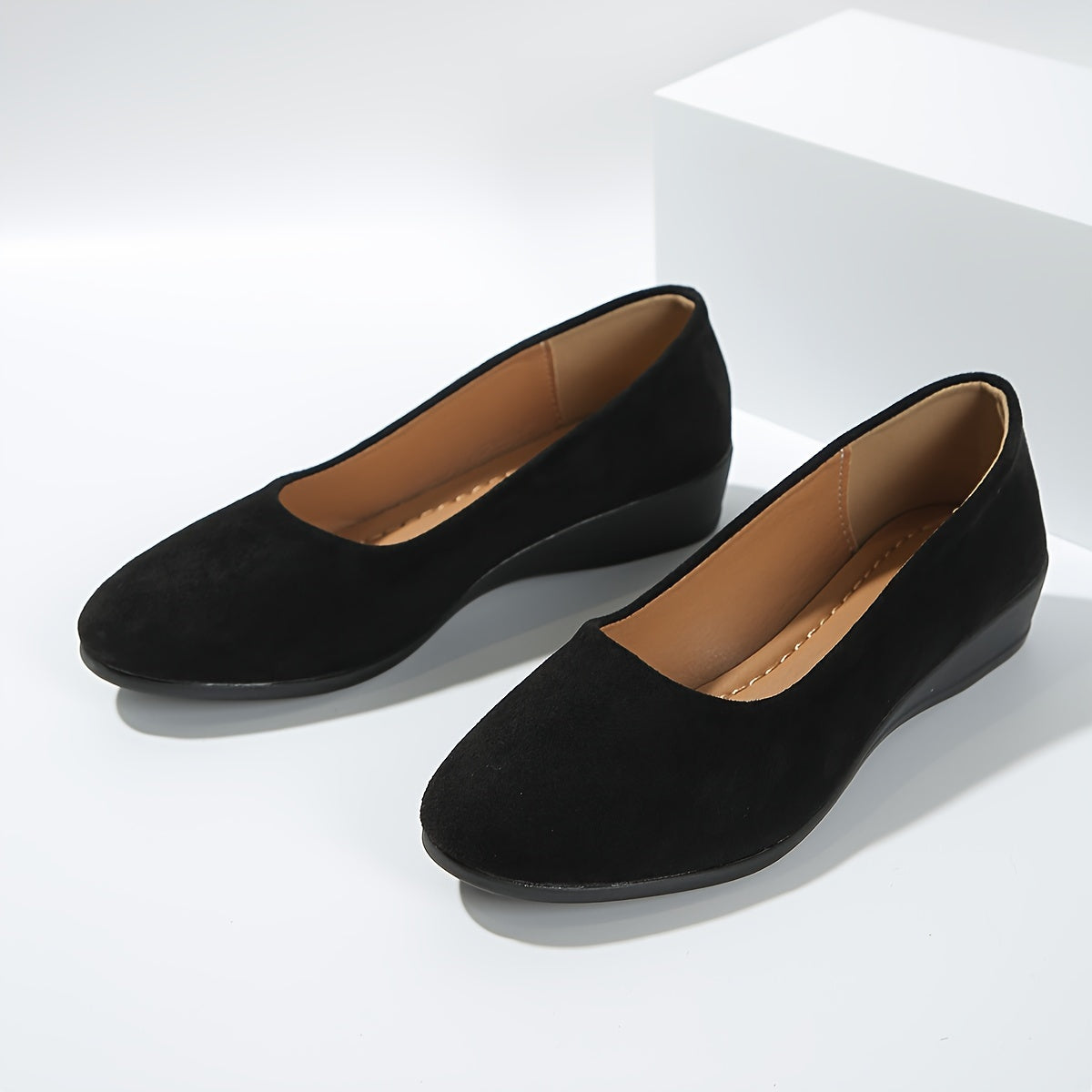 Éliane™ | Ballerines confortables à talon compensé