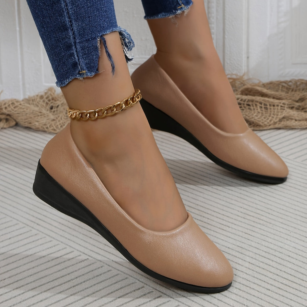 Gisele™ – Escarpins souples à petit talon et confort absolu