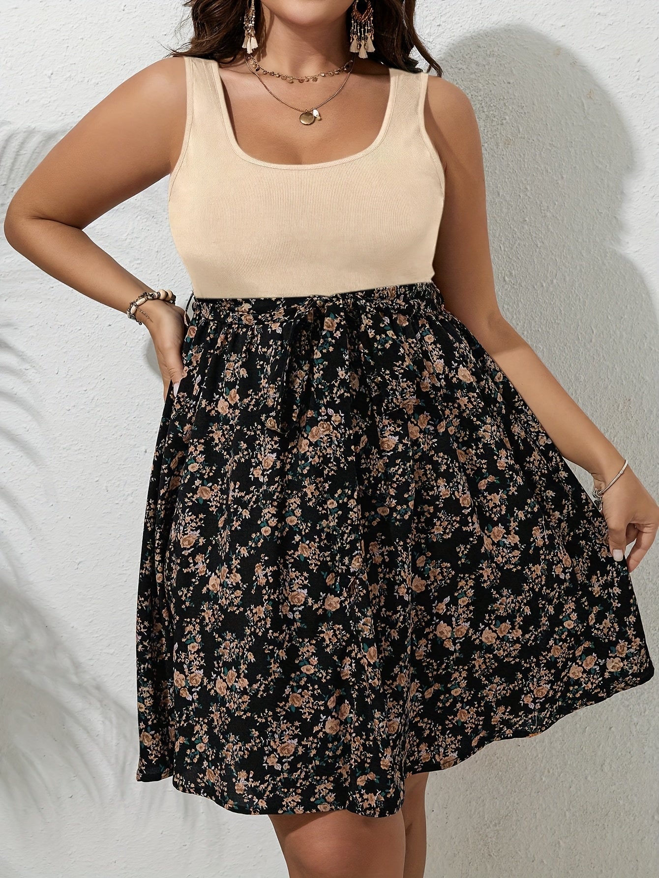 Roselyne | Robe Grande Taille Fleuri