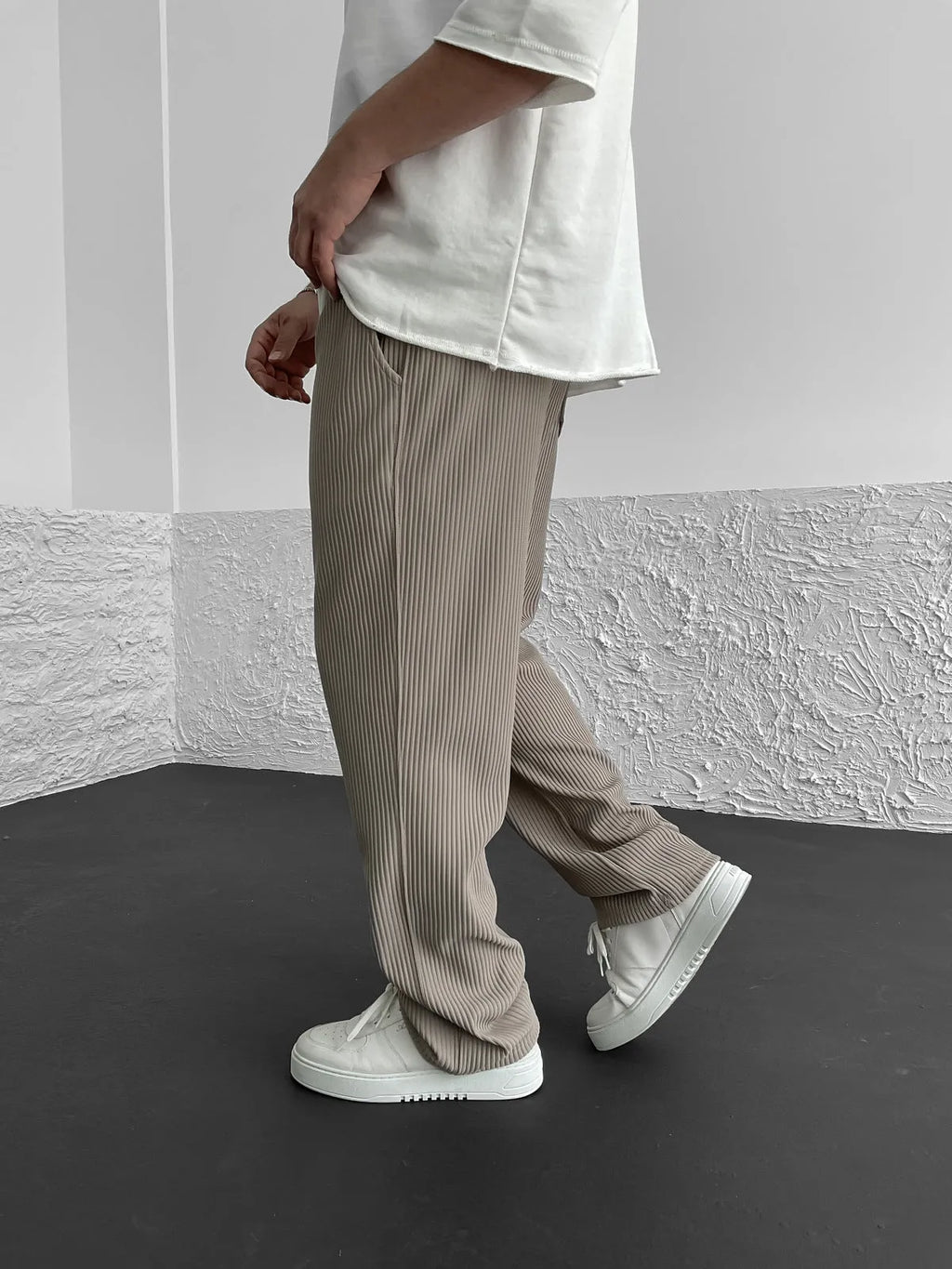 Sami™ - Pantalon confortable côtelé en spandex
