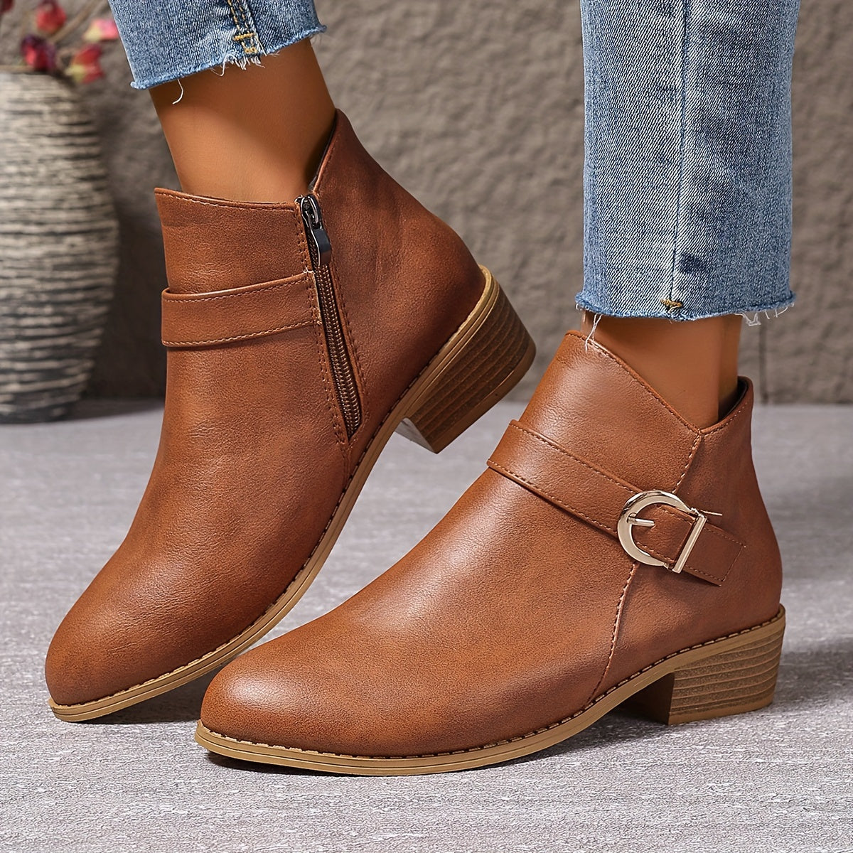 Amélina™ | Bottines confortables à boucle pour pieds sensibles