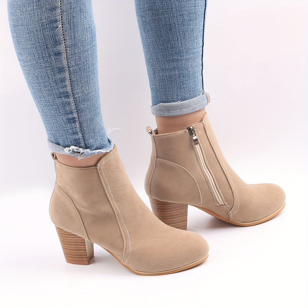 Maryline™ – Bottines à talon stable et confort longue durée