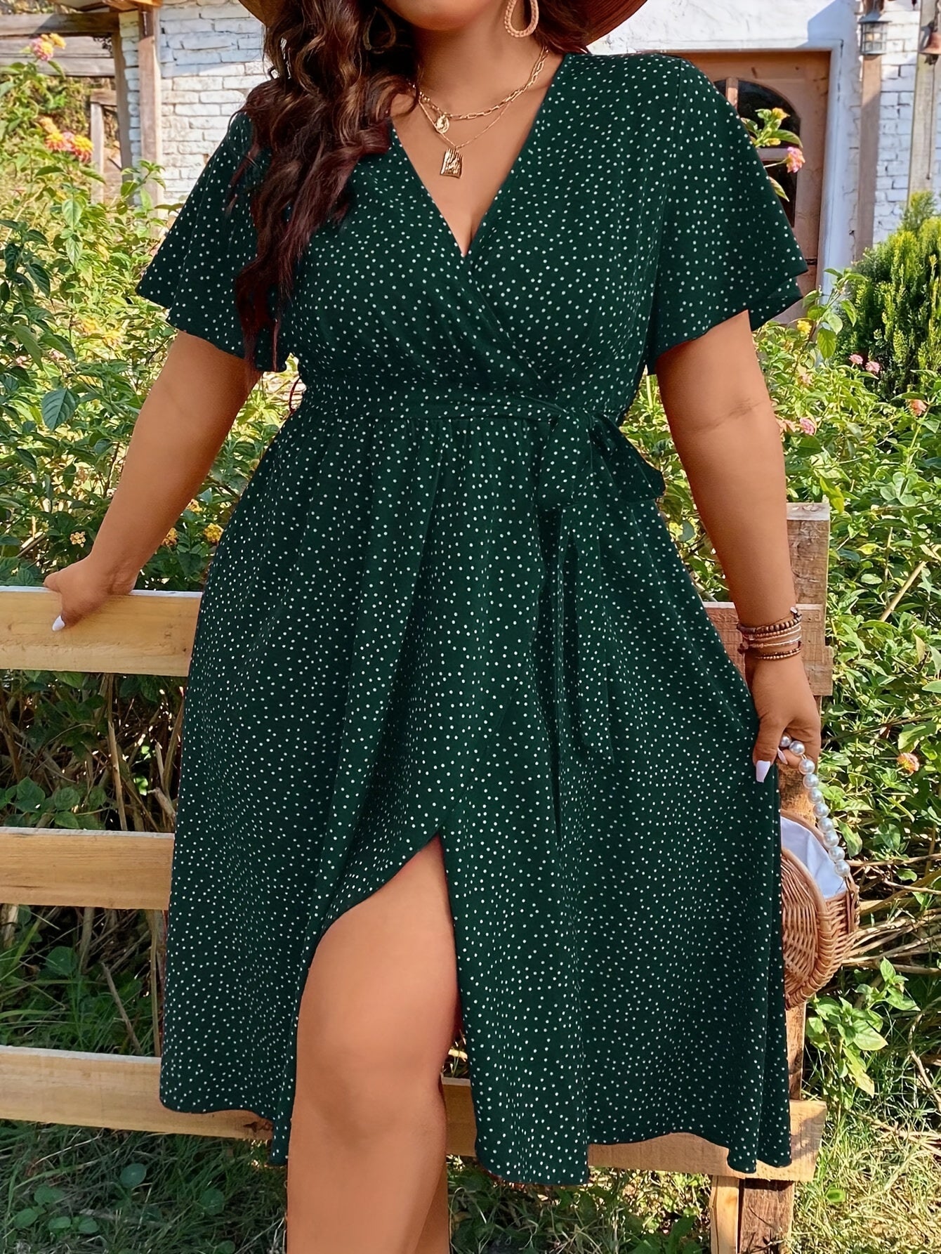 Vallet | Robe Grande Taille à Pois