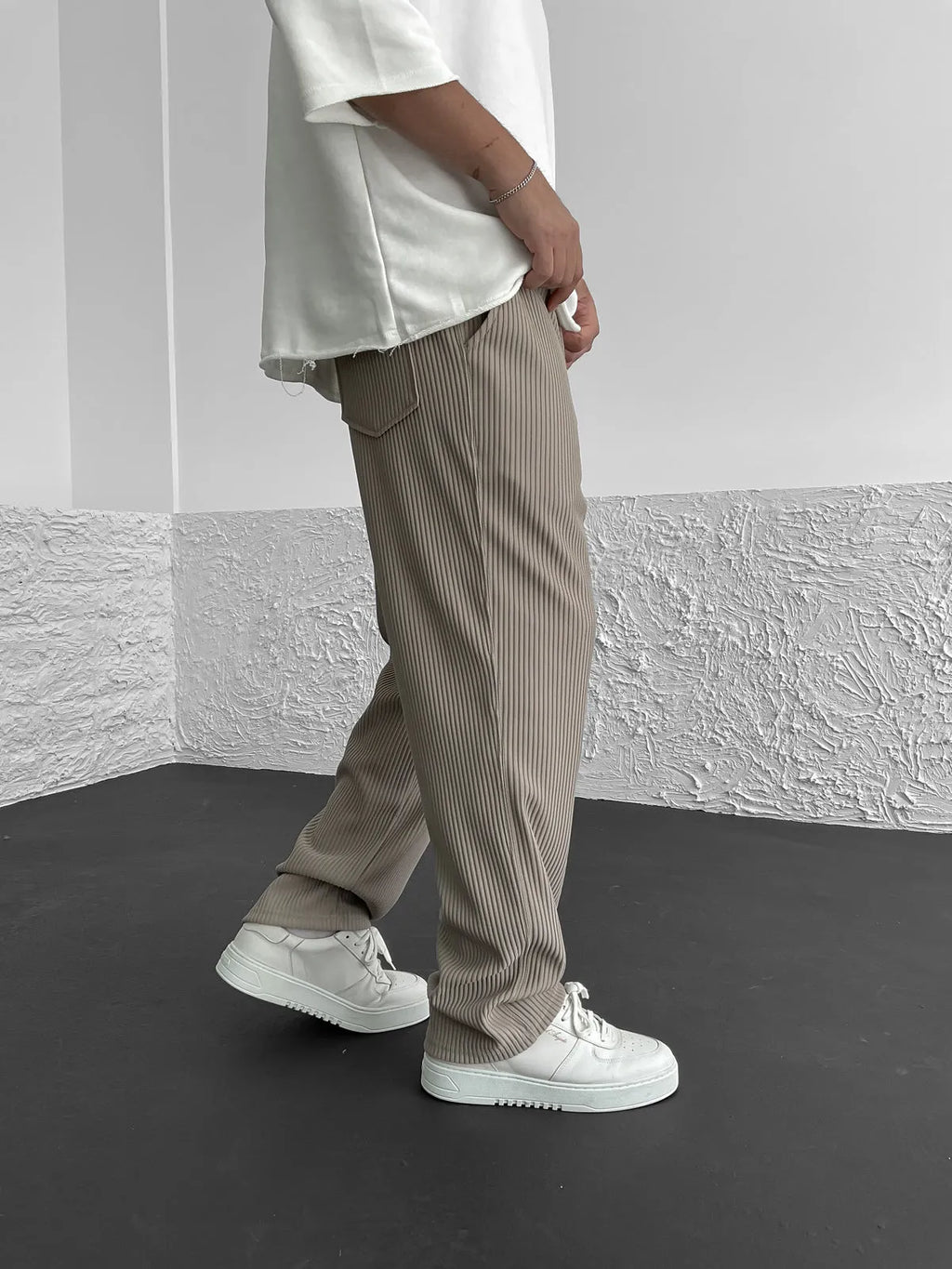 Sami™ - Pantalon confortable côtelé en spandex
