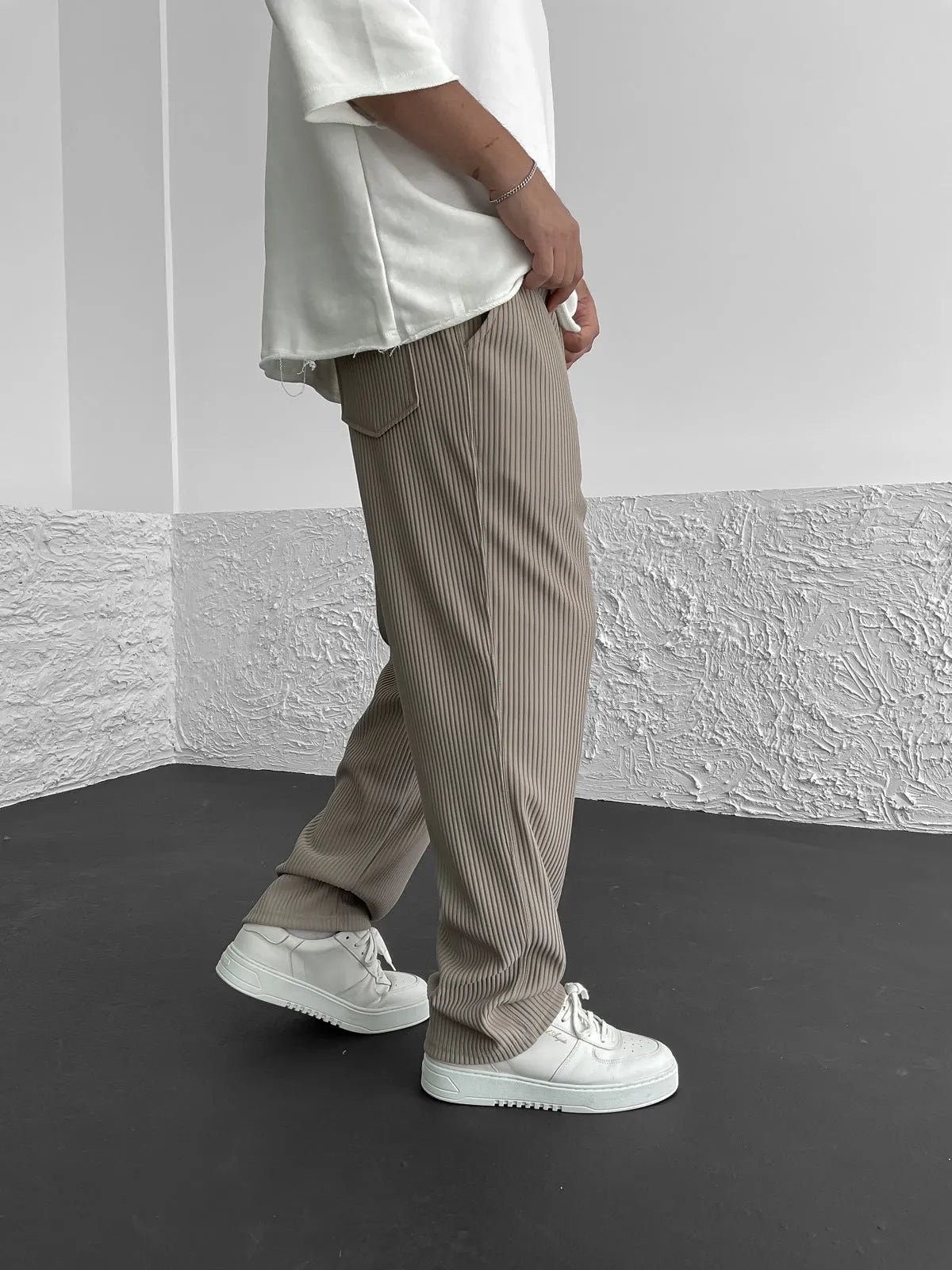 Sami™ - Pantalon confortable côtelé en spandex