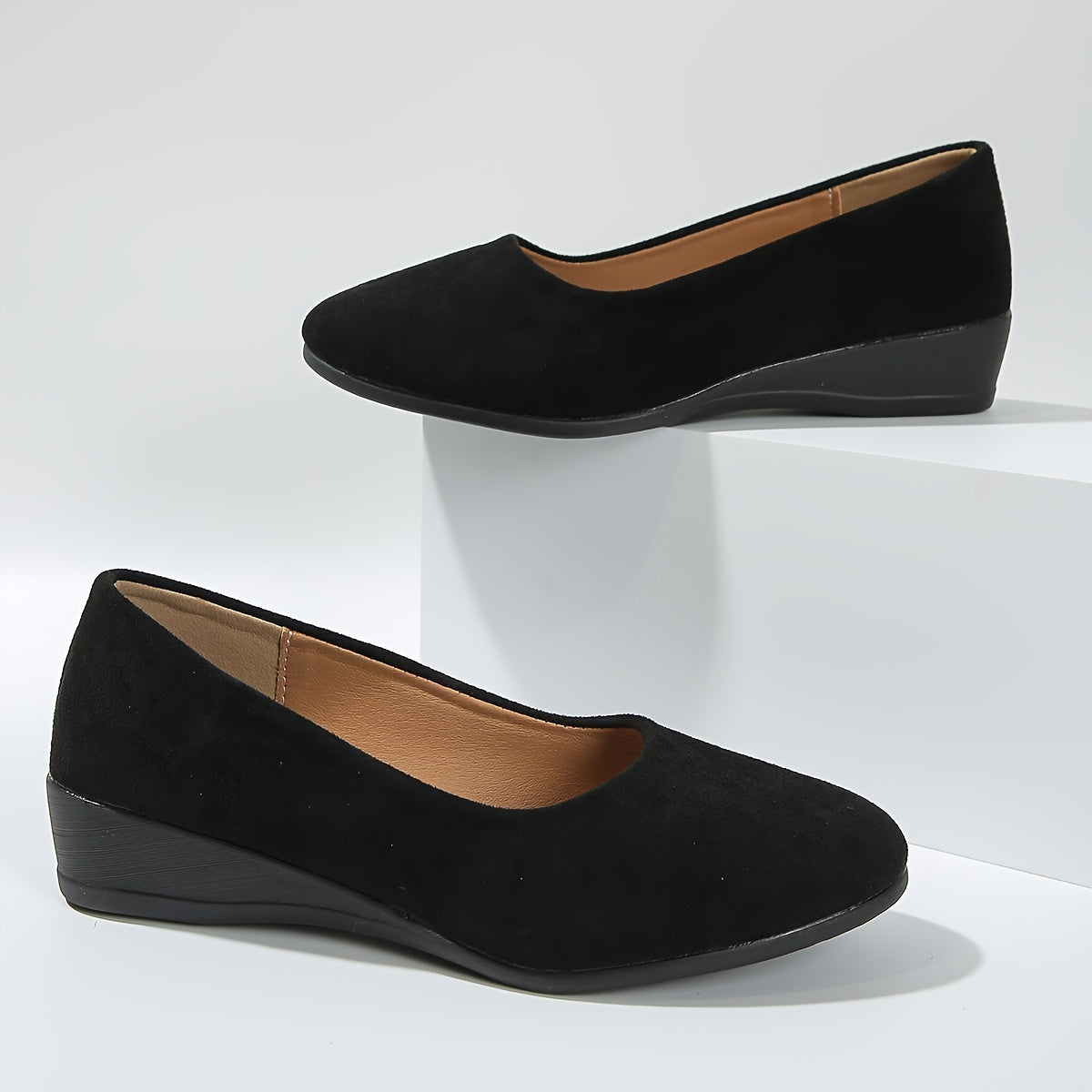 Éliane™ | Ballerines confortables à talon compensé