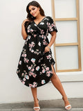 Louise | Robe Élégante avec Manches Papillon