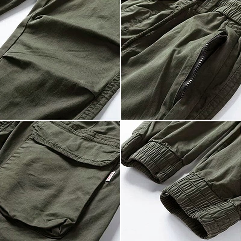 PIERRE - Pantalon Cargo Extensible en Spandex