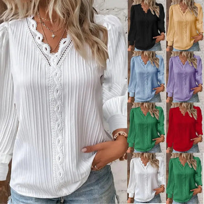 Emma | Blouse à Détails en Dentelle
