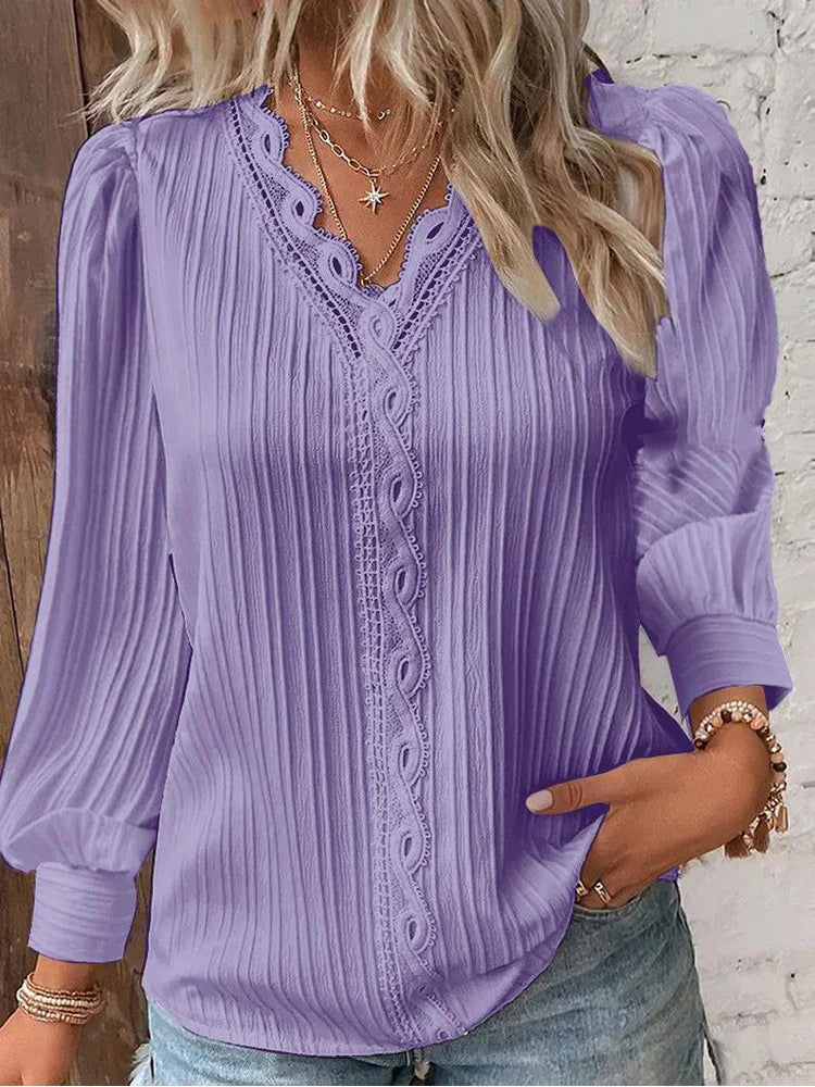 Emma | Blouse à Détails en Dentelle