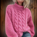 Susy - Pull à Col Roulé Jacquard Douillet