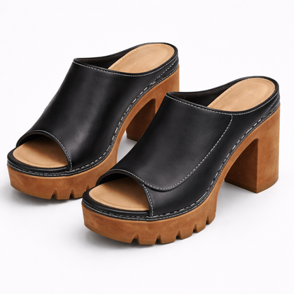 Orélianne | Mules Plateforme Talon Stable