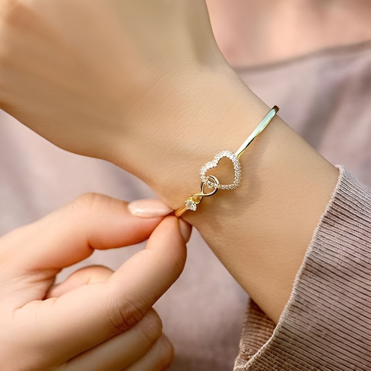 Marseille | Bracelet Cœur Étincelant