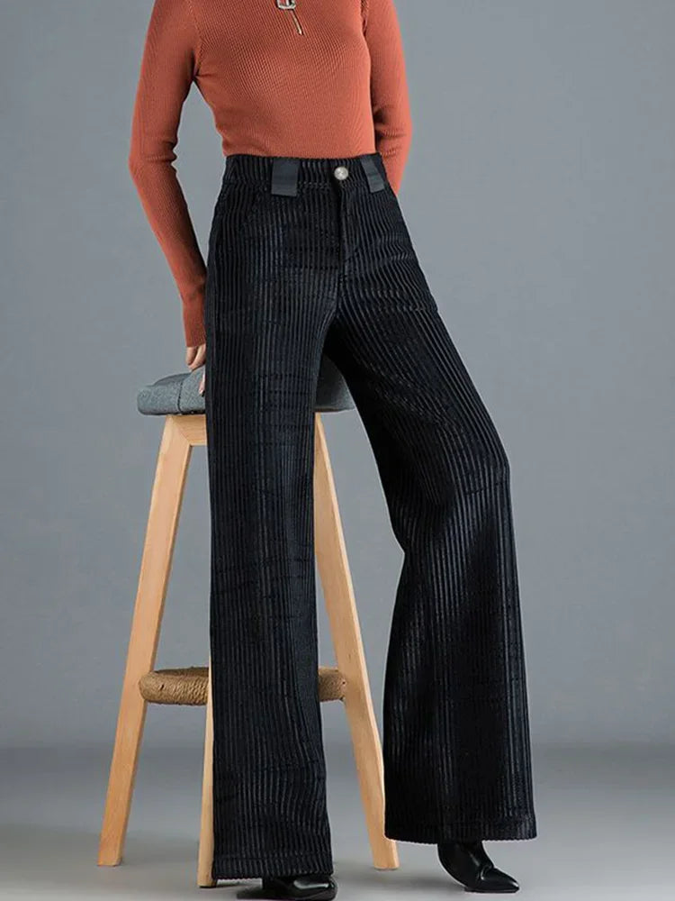 Estelle - Pantalon en Velours Côtelé pour Femmes