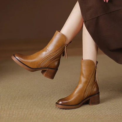 Élodie | Bottines Cuir PU