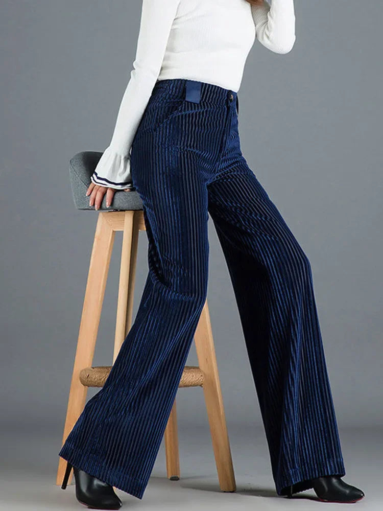 Estelle - Pantalon en Velours Côtelé pour Femmes