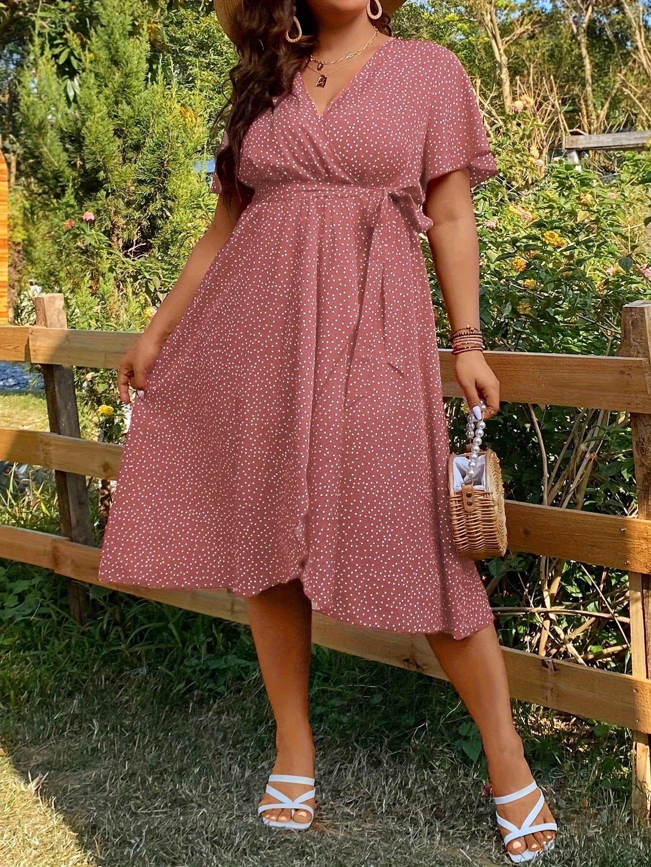 Vallet | Robe Grande Taille à Pois