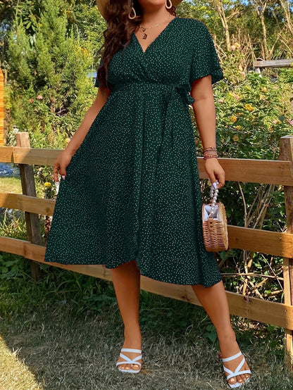 Vallet | Robe Grande Taille à Pois