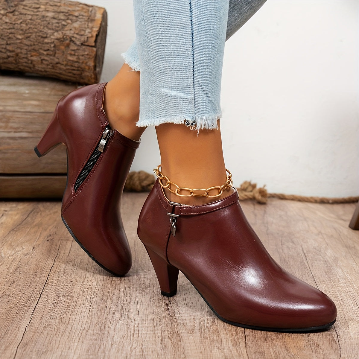 Florianne | Bottines Chic à Talon Confort