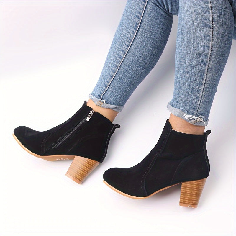 Maryline™ – Bottines à talon stable et confort longue durée