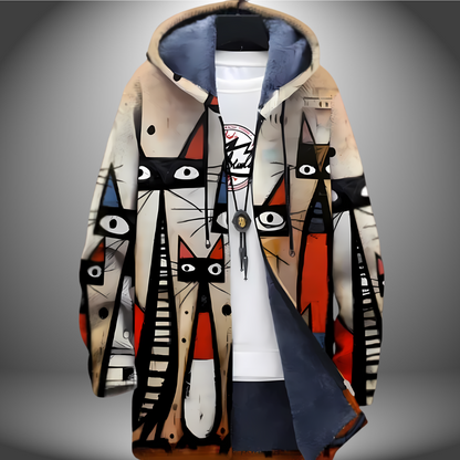Félinité - Manteau Long en Peluche