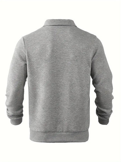 Didier – Pull zippé vintage avec design géométrique