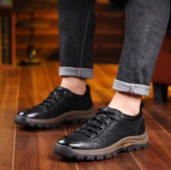 Arthur - Chaussures Casual en Cuir Brodées à la Main