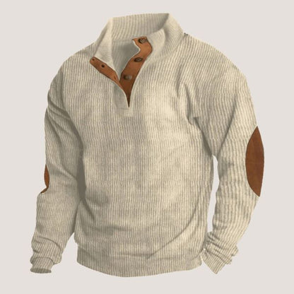 ARAMIS - Sweatshirt en Velours Côtelé à Col