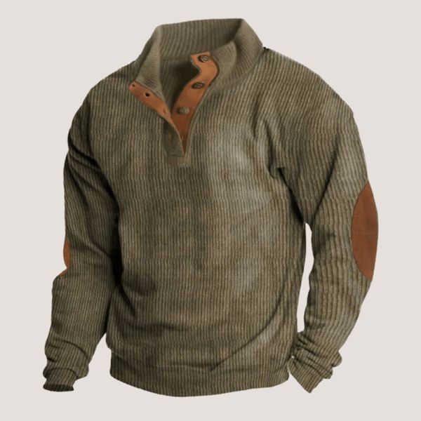 ARAMIS - Sweatshirt en Velours Côtelé à Col